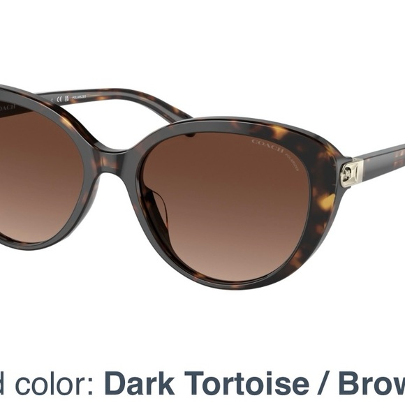 Coach Tortoise Shell Sunglasses - Picture 6 of 7